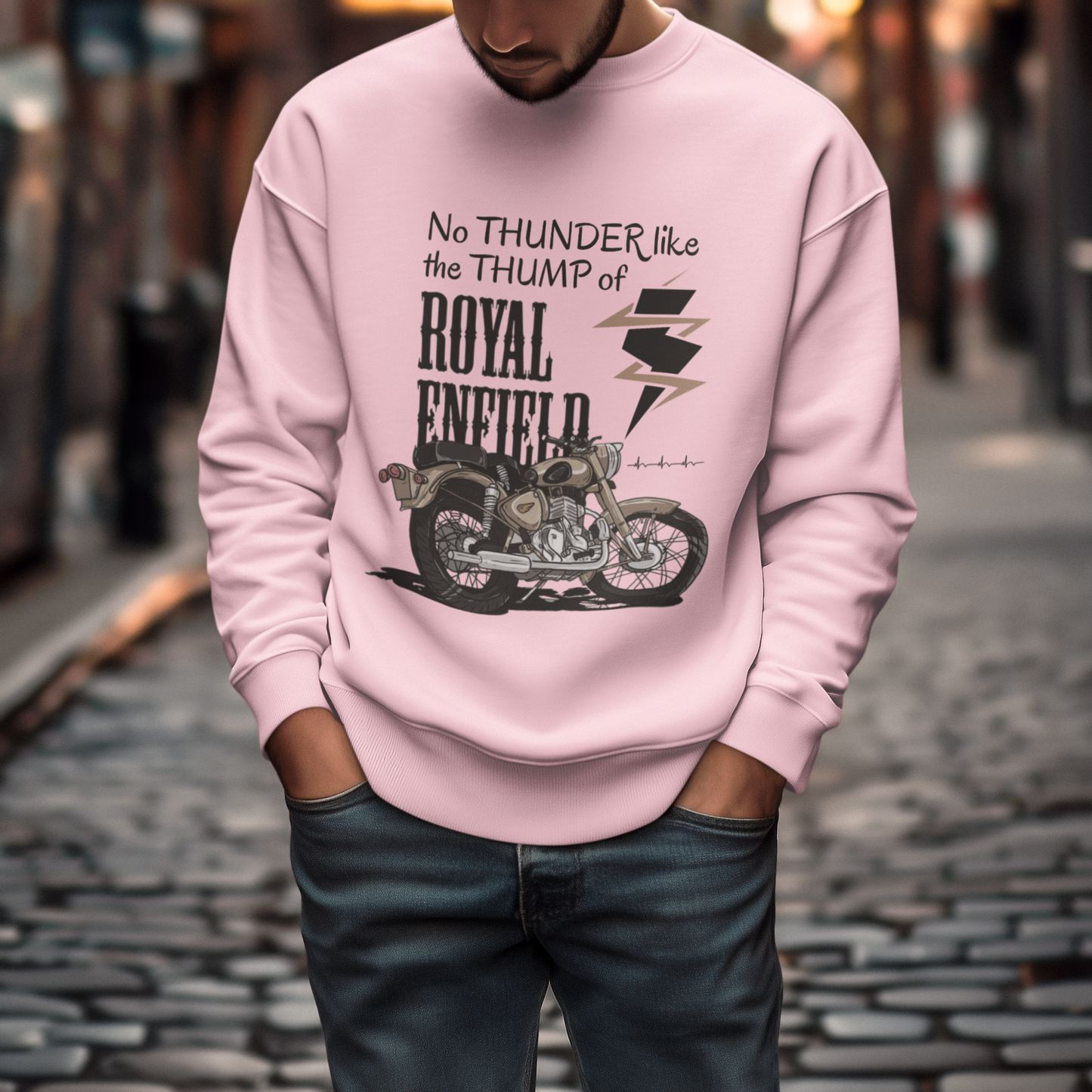 Royal Enfield Sweatshirt by HUSTLE CLAN