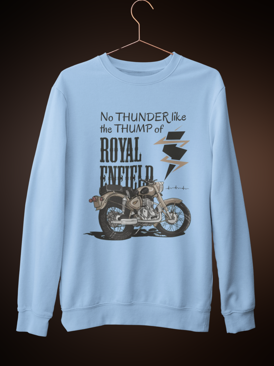 Royal Enfield Sweatshirt by HUSTLE CLAN