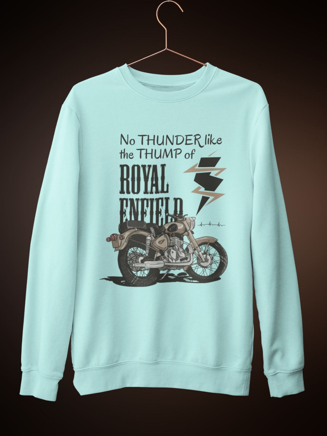 Royal Enfield Sweatshirt by HUSTLE CLAN