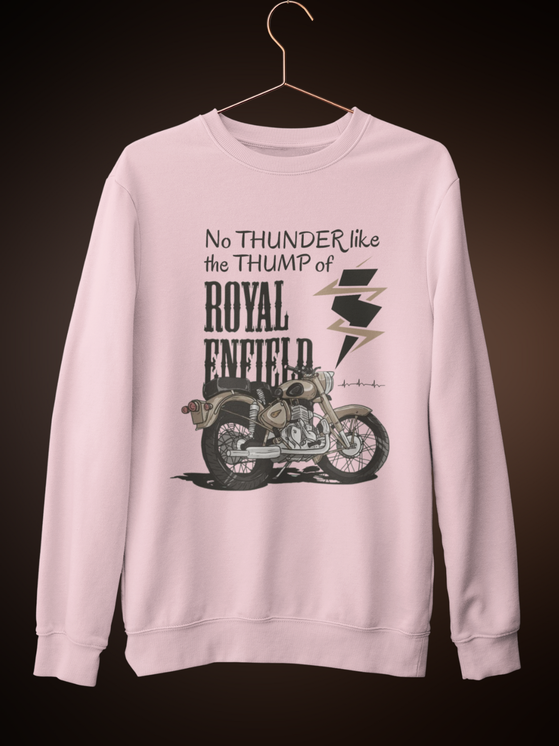 Royal Enfield Sweatshirt by HUSTLE CLAN