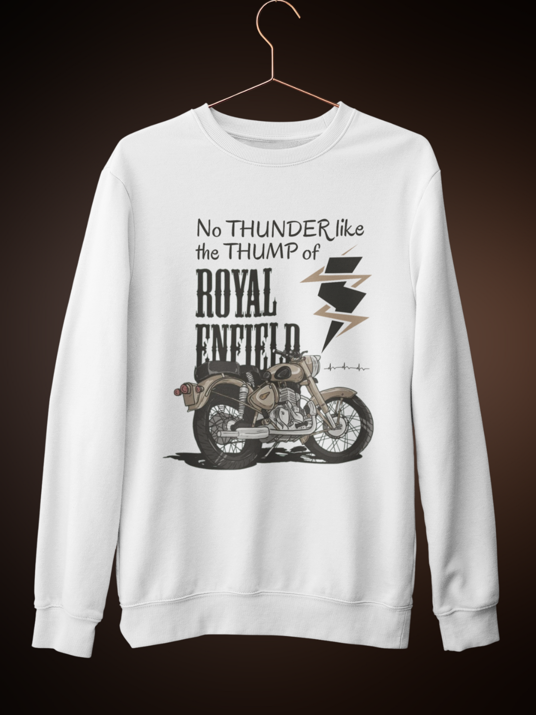 Royal Enfield Sweatshirt by HUSTLE CLAN