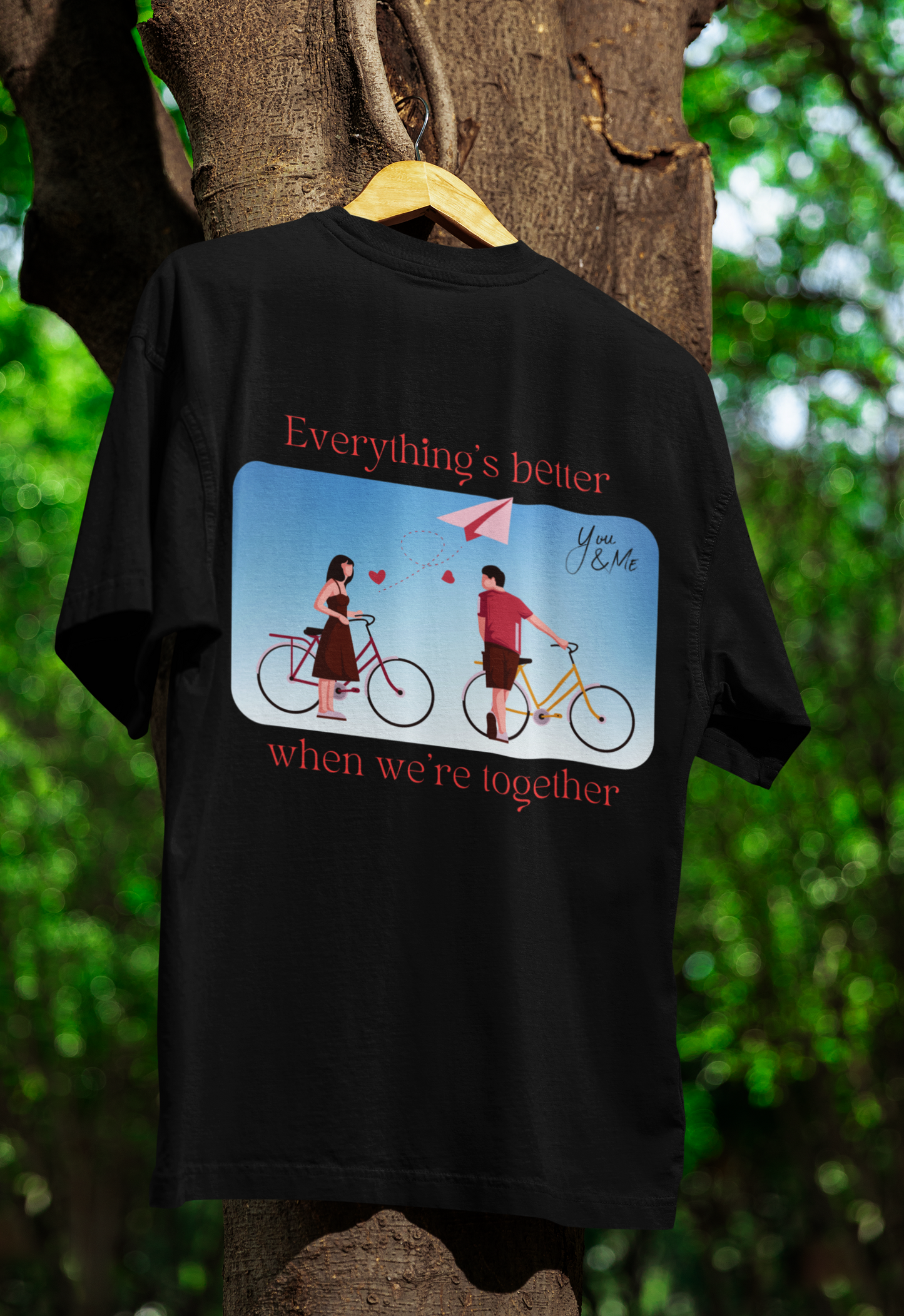 Better Together (Men) Couple T-shirt by HUSTLE CLAN