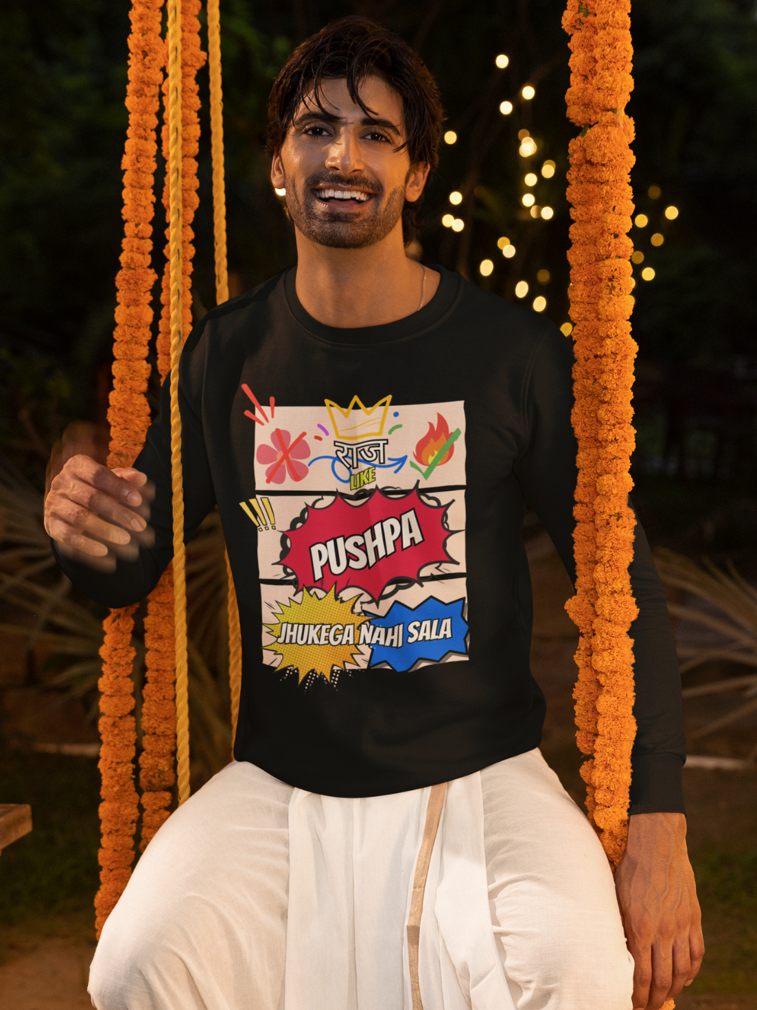 Pushpa Raj Sweatshirt by HUSTLE CLAN