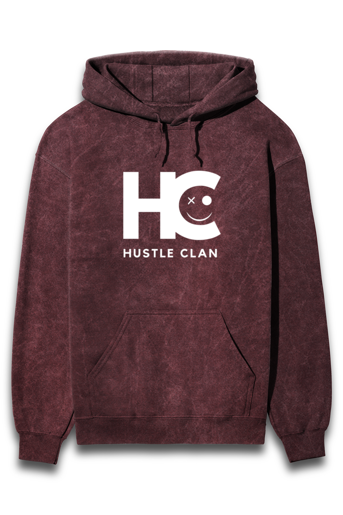 Limited Edition HUSTLE CLAN Acid Wash Unisex Hoodie