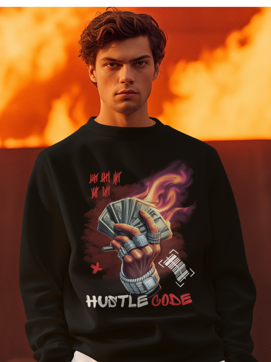 Hustle Code Unisex Sweatshirt by HUSTLE CLAN