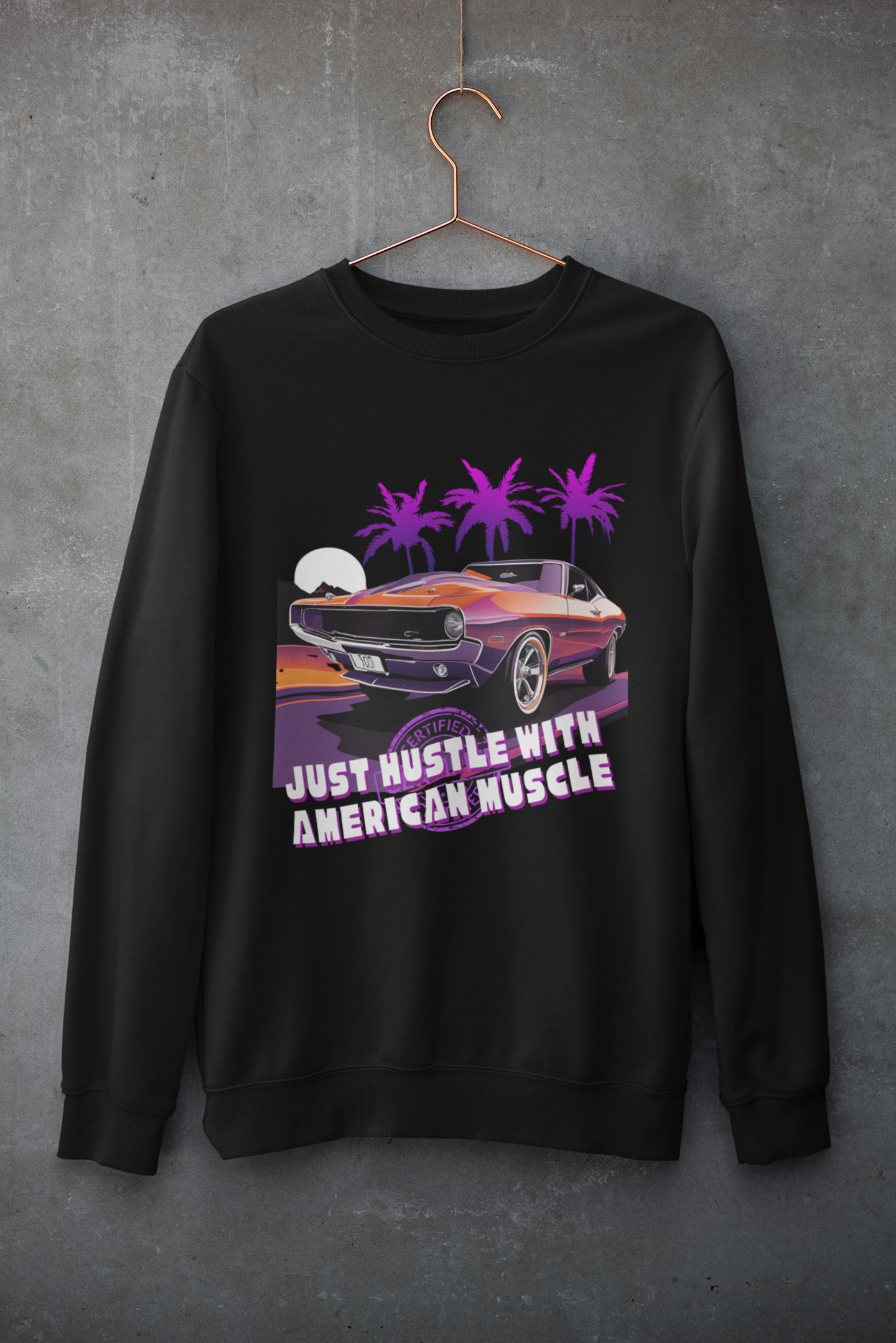 American Muscle Sweatshirt by HUSTLE CLAN