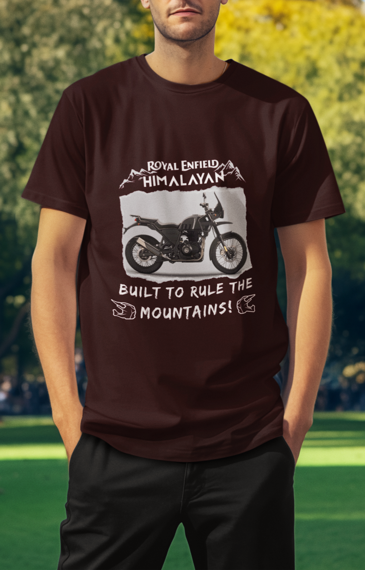 Royal Enfield HIMALAYAN T-shirt by HUSTLE CLAN