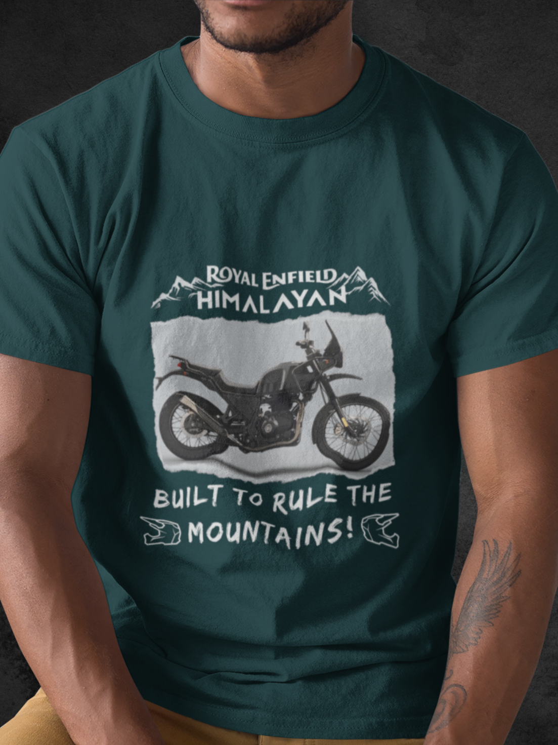 Royal Enfield HIMALAYAN T-shirt by HUSTLE CLAN