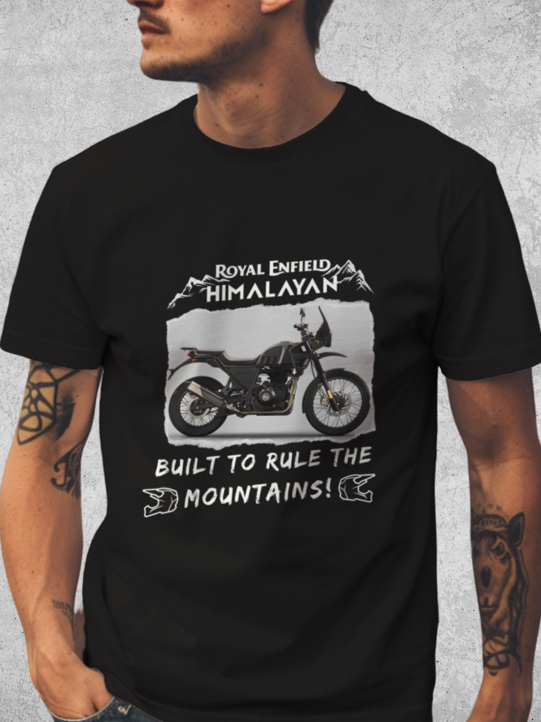 Royal Enfield HIMALAYAN T-shirt by HUSTLE CLAN