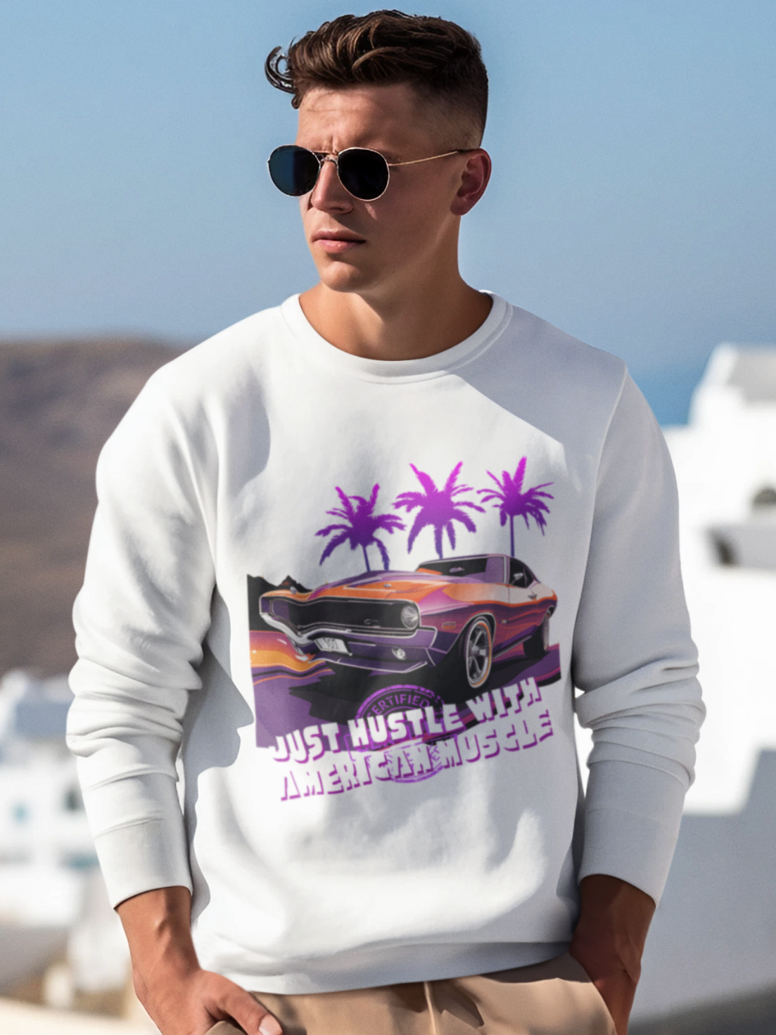 American Muscle Sweatshirt by HUSTLE CLAN